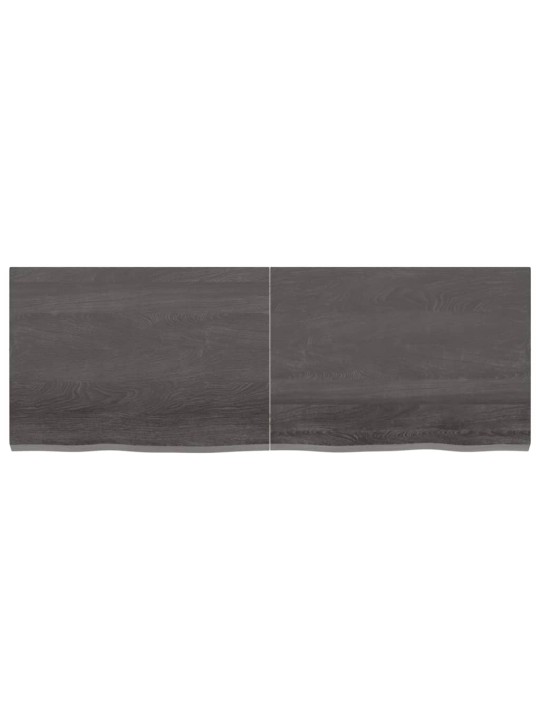 Sienas plaukts, tumši brūns, 140x50x(2-4) cm, ozola masīvkoks