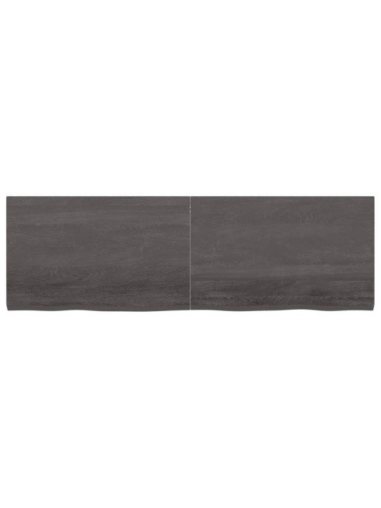 Sienas plaukts, tumši brūns, 160x50x(2-4) cm, ozola masīvkoks
