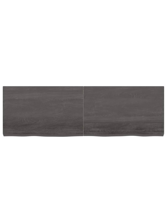 Sienas plaukts, tumši brūns, 160x50x(2-6) cm, ozola masīvkoks