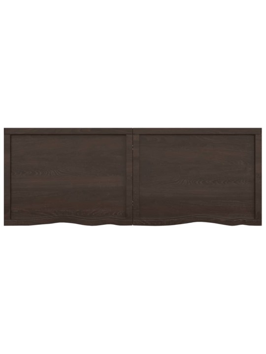 Sienas plaukts, tumši brūns, 160x60x(2-4) cm, ozola masīvkoks