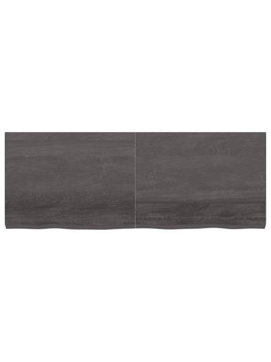 Sienas plaukts, tumši brūns, 160x60x(2-6) cm, ozola masīvkoks