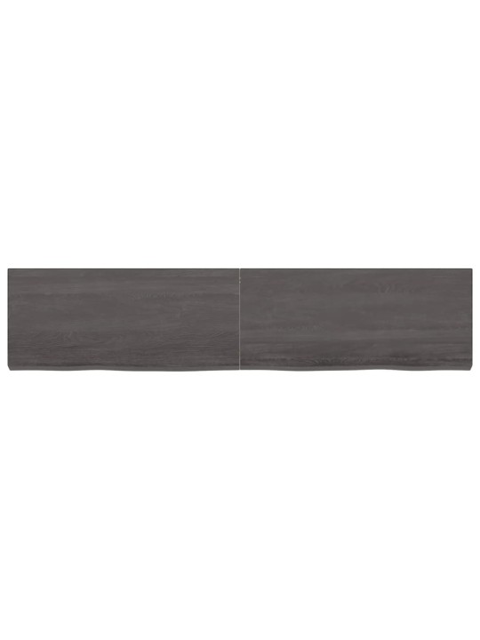 Sienas plaukts, tumši brūns, 180x40x(2-6) cm, ozola masīvkoks