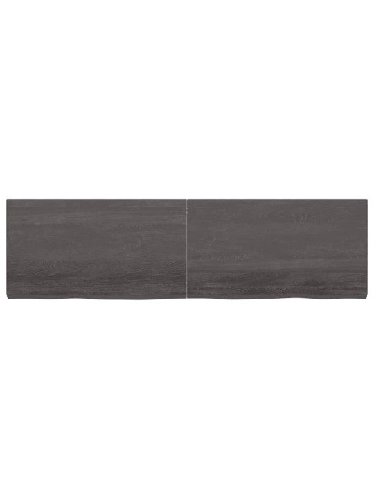 Sienas plaukts, tumši brūns, 180x50x(2-4) cm, ozola masīvkoks