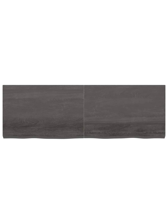 Sienas plaukts, tumši brūns, 180x60x(2-6) cm, ozola masīvkoks