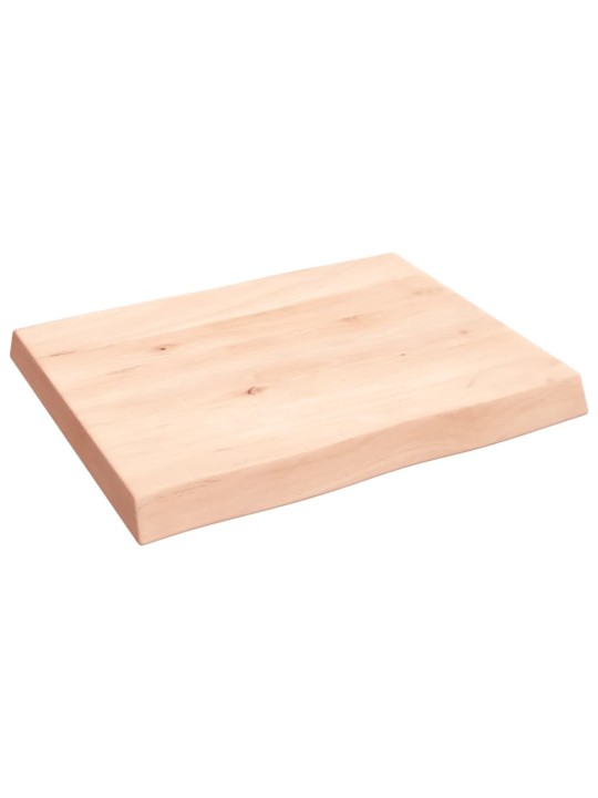 Galda virsma, 60x50x(2-6) cm, neapstrādāts ozola masīvkoks