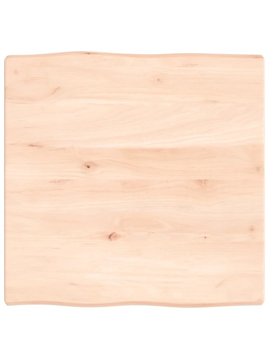 Galda virsma, 60x60x(2-4) cm, neapstrādāts ozola masīvkoks