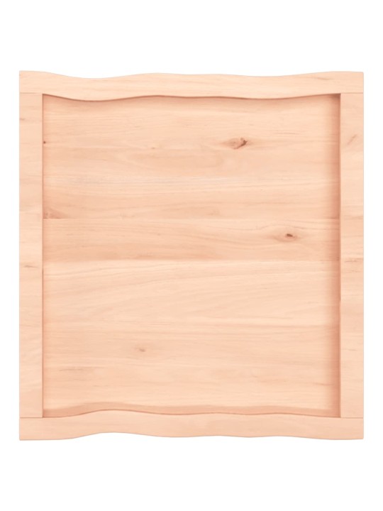 Galda virsma, 60x60x(2-4) cm, neapstrādāts ozola masīvkoks