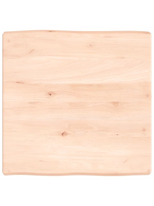 Galda virsma, 60x60x(2-6) cm, masīvkoks, dabīgas formas mala