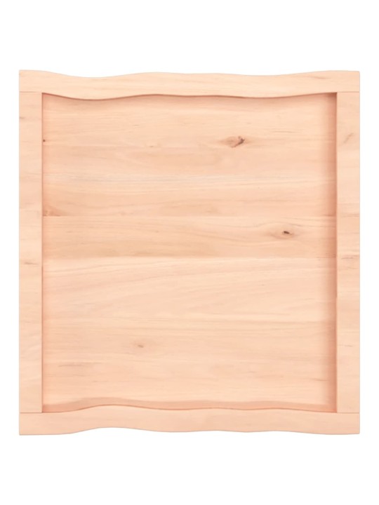 Galda virsma, 60x60x(2-6) cm, masīvkoks, dabīgas formas mala