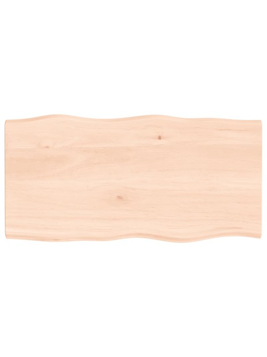 Galda virsma, 80x40x2 cm, neapstrādāts ozola masīvkoks