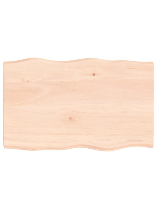 Galda virsma, 80x50x(2-4) cm, neapstrādāts ozola masīvkoks