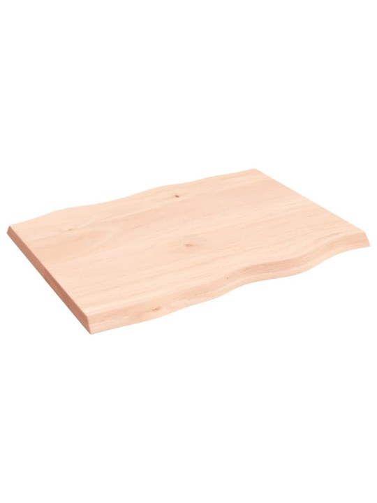 Galda virsma, 80x60x(2-4) cm, neapstrādāts ozola masīvkoks