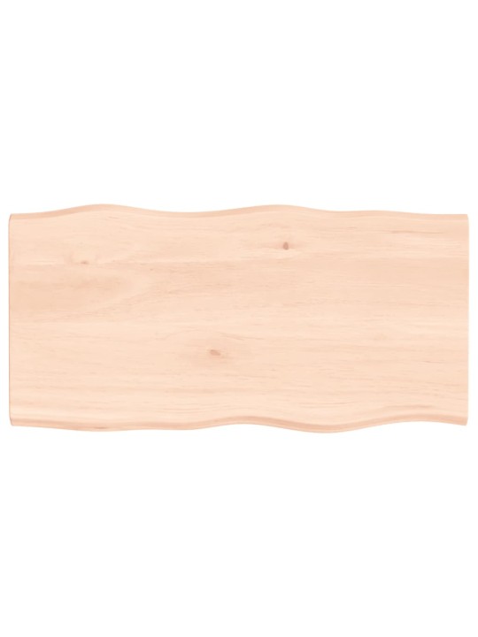 Galda virsma, 100x50x2 cm, neapstrādāts ozola masīvkoks