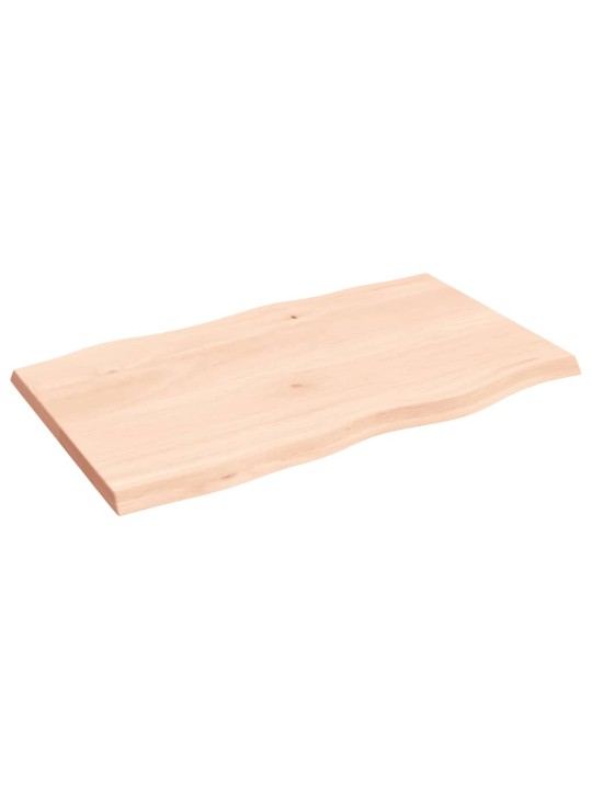 Galda virsma, 100x60x(2-4) cm, neapstrādāts ozola masīvkoks