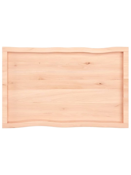 Galda virsma, 100x60x(2-4) cm, neapstrādāts ozola masīvkoks