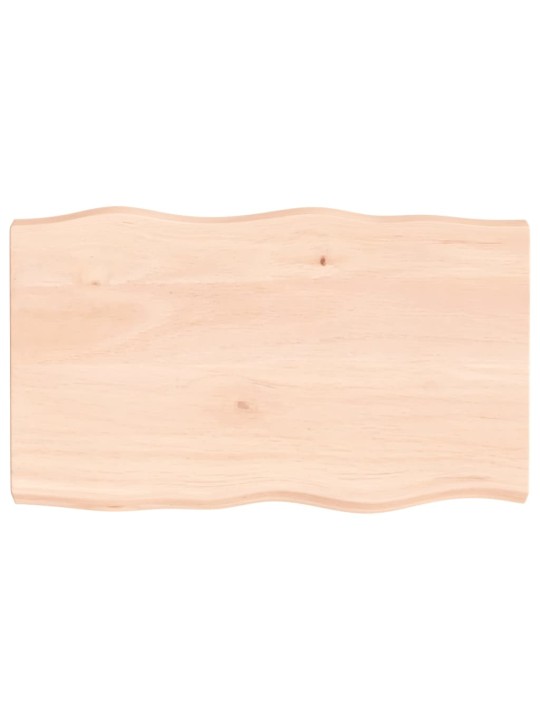 Galda virsma, 100x60x(2-6) cm, masīvkoks, dabīgas formas mala