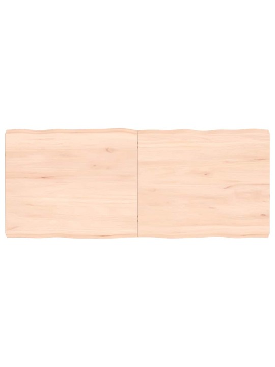 Galda virsma, 120x50x(2-6) cm, neapstrādāts ozola masīvkoks