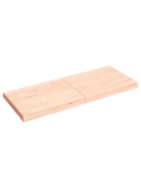 Galda virsma, 120x50x(2-6) cm, neapstrādāts ozola masīvkoks