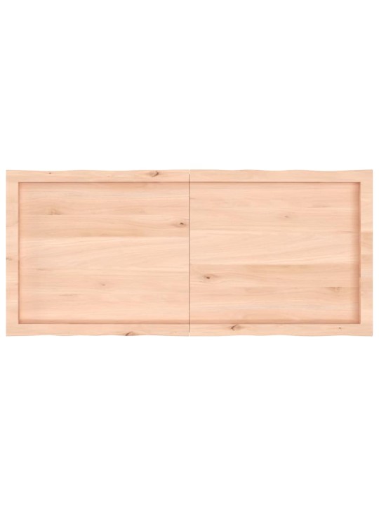 Galda virsma, 120x50x(2-6) cm, neapstrādāts ozola masīvkoks