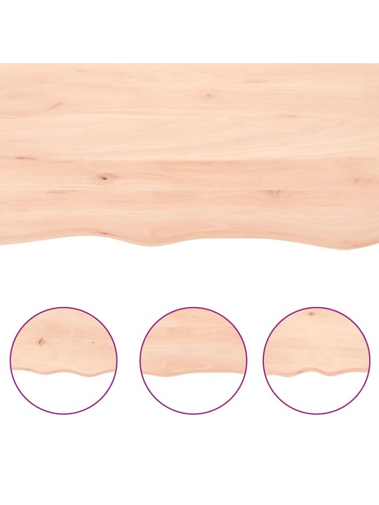 Galda virsma, 180x50x(2-4) cm, masīvkoks, dabīgas formas mala