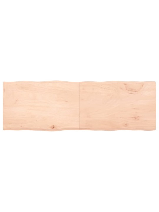 Galda virsma, 180x60x(2-4) cm, neapstrādāts ozola masīvkoks