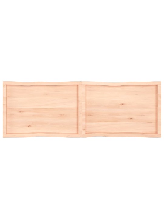 Galda virsma, 180x60x(2-4) cm, neapstrādāts ozola masīvkoks