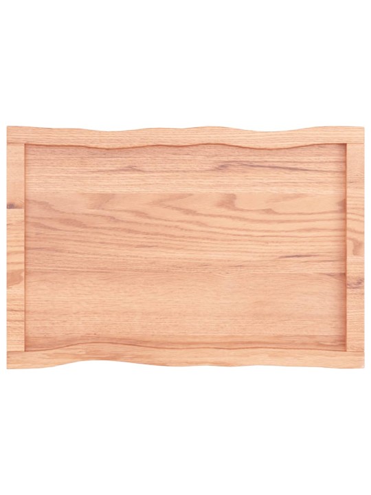 Galda virsma, gaiši brūna, 80x50x(2-6)cm, ozola masīvkoks