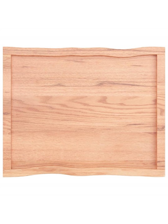 Galda virsma, gaiši brūna, 80x60x(2-6)cm, ozola masīvkoks