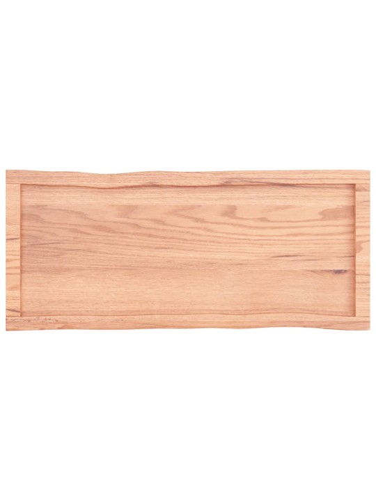 Galda virsma, gaiši brūna, 100x40x(2-4)cm, ozola masīvkoks