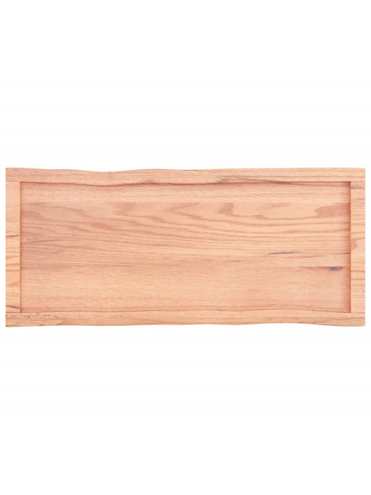 Galda virsma, gaiši brūna, 100x40x(2-6)cm, ozola masīvkoks