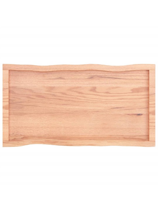 Galda virsma, gaiši brūna, 100x50x(2-6)cm, ozola masīvkoks