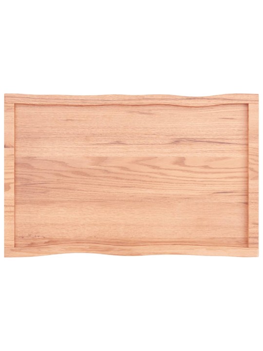 Galda virsma, gaiši brūna, 100x60x(2-6)cm, ozola masīvkoks