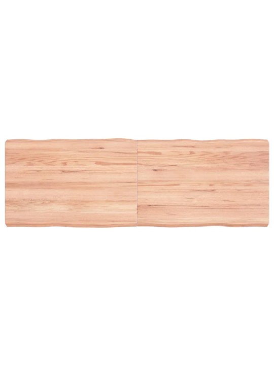 Galda virsma, gaiši brūna, 120x40x(2-6)cm, ozola masīvkoks