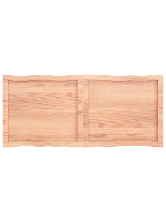 Galda virsma, gaiši brūna, 120x50x(2-6)cm, ozola masīvkoks