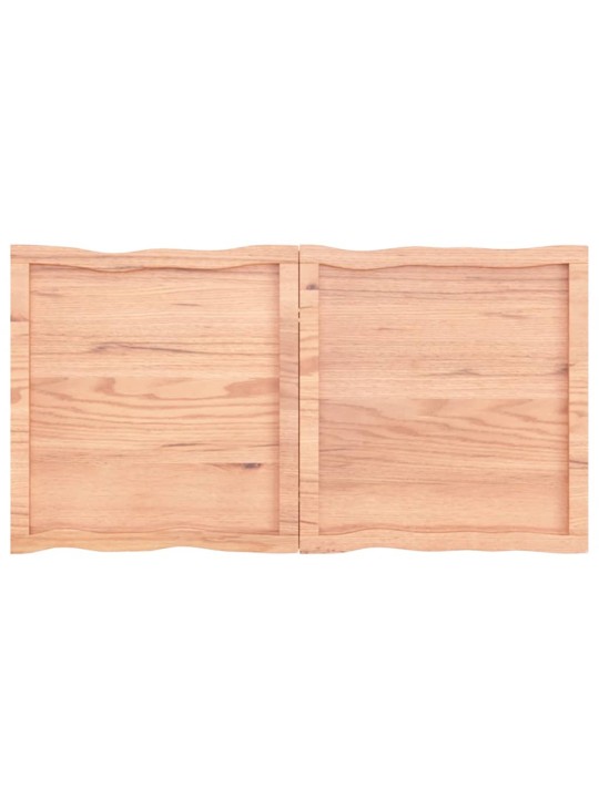 Galda virsma, gaiši brūna, 120x60x(2-6)cm, ozola masīvkoks