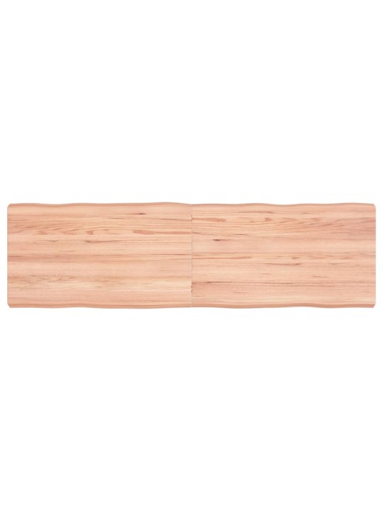 Galda virsma, gaiši brūna, 140x40x(2-6)cm, ozola masīvkoks