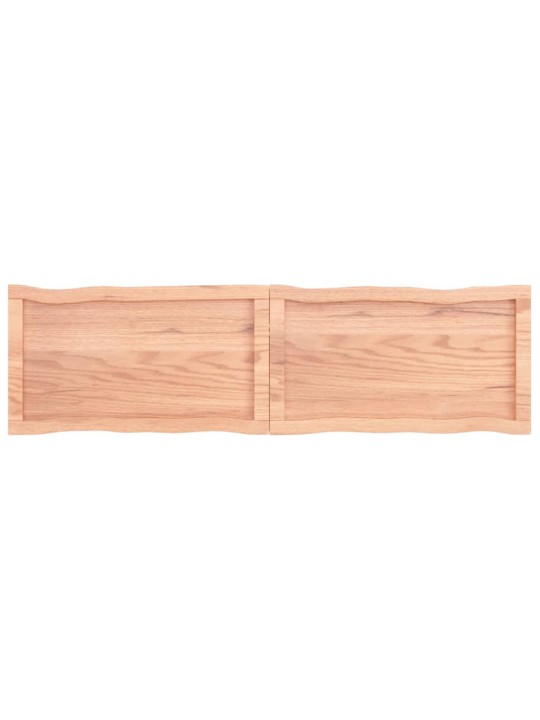 Galda virsma, gaiši brūna, 140x40x(2-6)cm, ozola masīvkoks