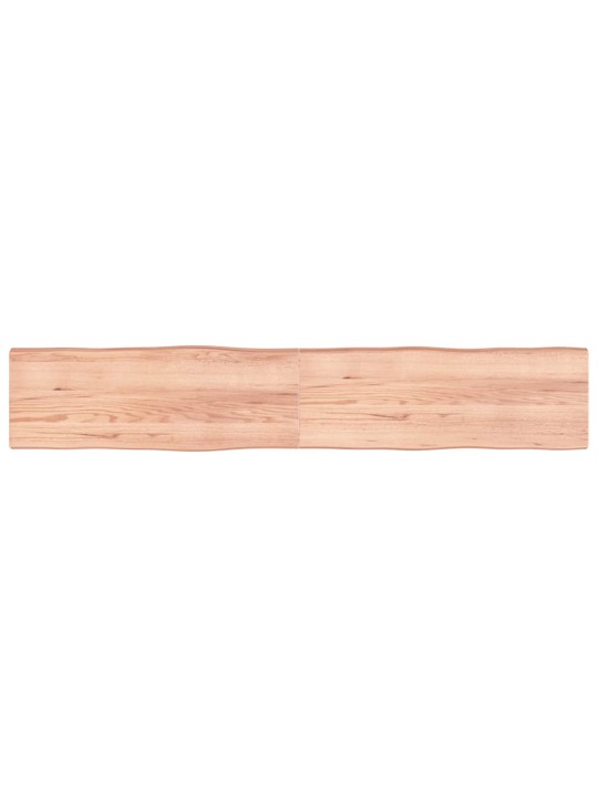 Galda virsma, gaiši brūna, 220x40x(2-6)cm, ozola masīvkoks