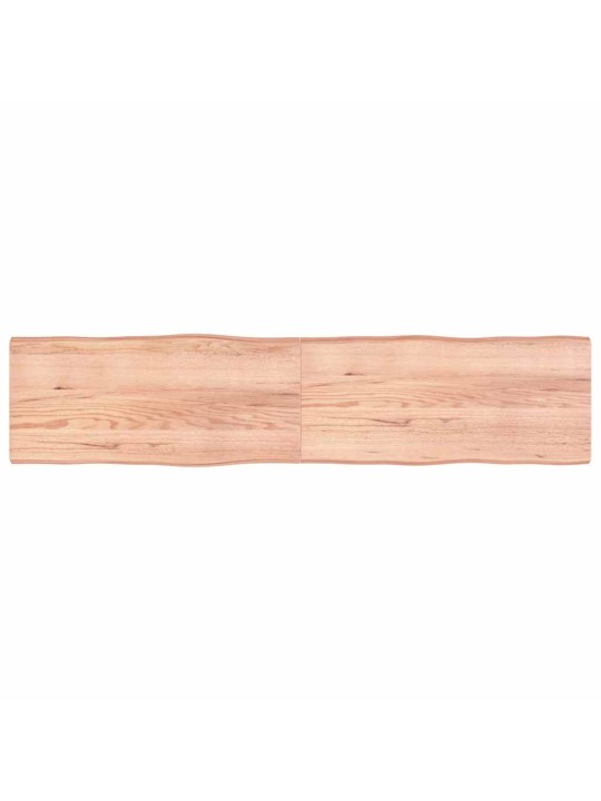 Galda virsma, gaiši brūna, 220x50x(2-6)cm, ozola masīvkoks