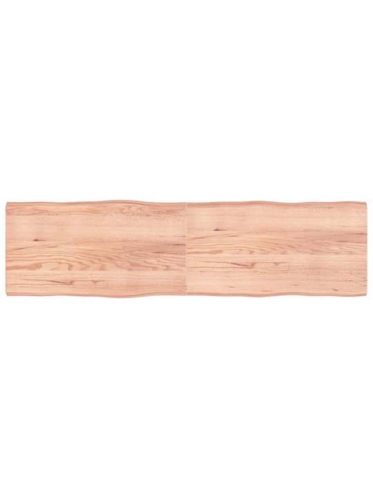Galda virsma, gaiši brūna, 220x60x(2-6)cm, ozola masīvkoks