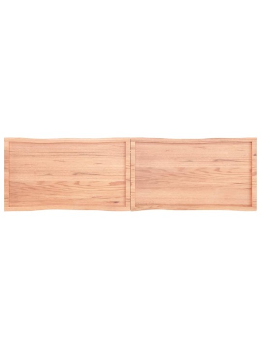Galda virsma, gaiši brūna, 220x60x(2-6)cm, ozola masīvkoks