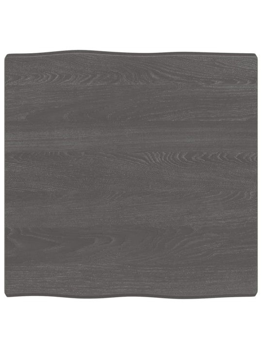 Galda virsma, tumši brūna, 60x60x(2-4) cm, ozola masīvkoks