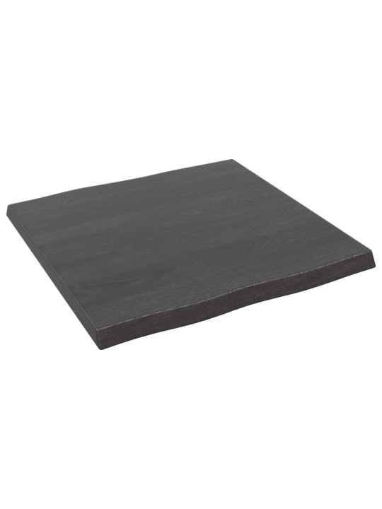 Galda virsma, tumši brūna, 60x60x(2-4) cm, ozola masīvkoks
