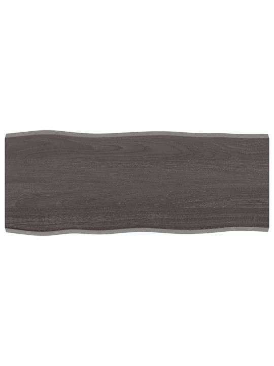 Galda virsma, tumši brūna, 100x40x2 cm, ozola masīvkoks
