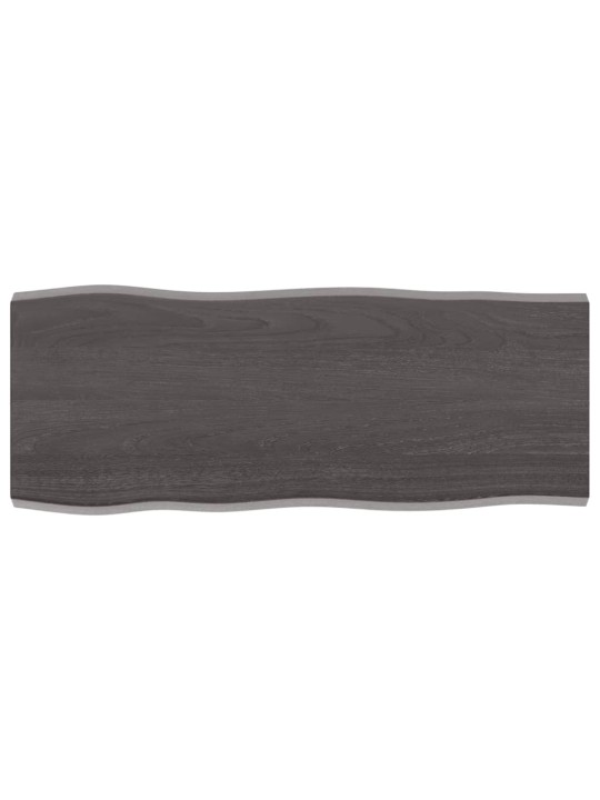 Galda virsma, tumši brūna, 100x40x(2-4) cm, ozola masīvkoks