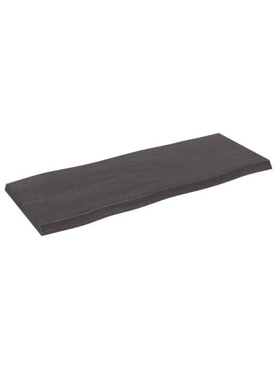 Galda virsma, tumši brūna, 100x40x(2-4) cm, ozola masīvkoks