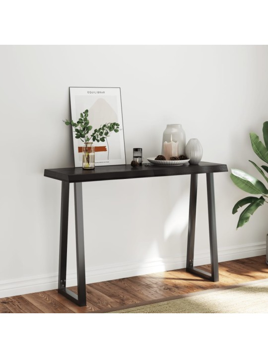 Galda virsma, tumši brūna, 120x40x(2-6) cm, ozola masīvkoks