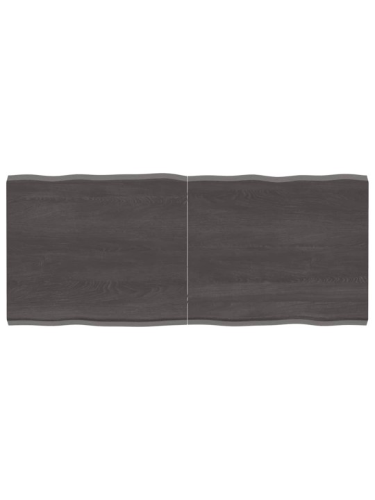 Galda virsma, tumši brūna, 140x60x(2-4) cm, ozola masīvkoks