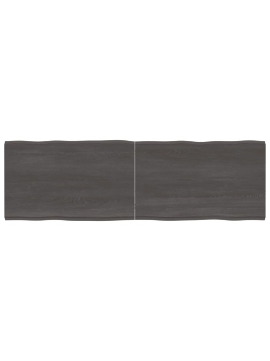 Galda virsma, tumši brūna, 160x50x(2-4) cm, ozola masīvkoks
