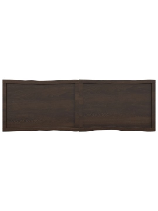 Galda virsma, tumši brūna, 160x50x(2-4) cm, ozola masīvkoks